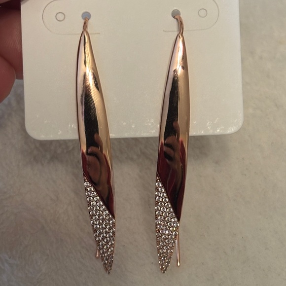 Jewelry - AAA CZ Cubic Zirconia 18k Rose Gold Filled Earrings